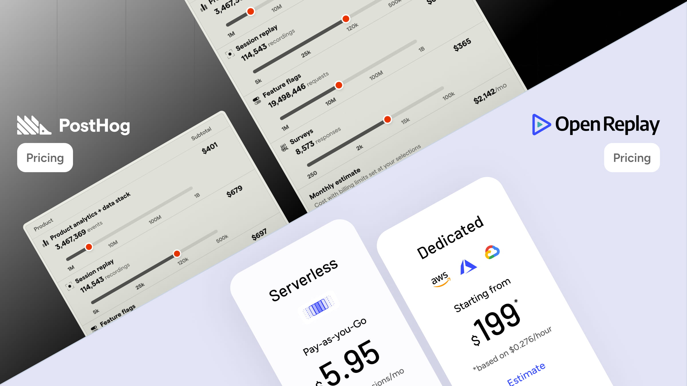 PostHog vs OpenReplay Pricing